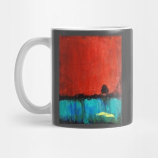 Tree with red sky Mug